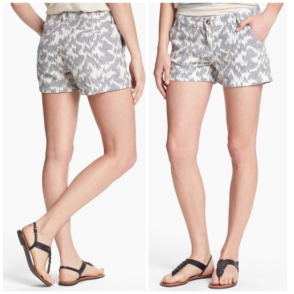 Lucky Brand Leela Ikat Print Short Cotton Midrise - Picture 1 of 7